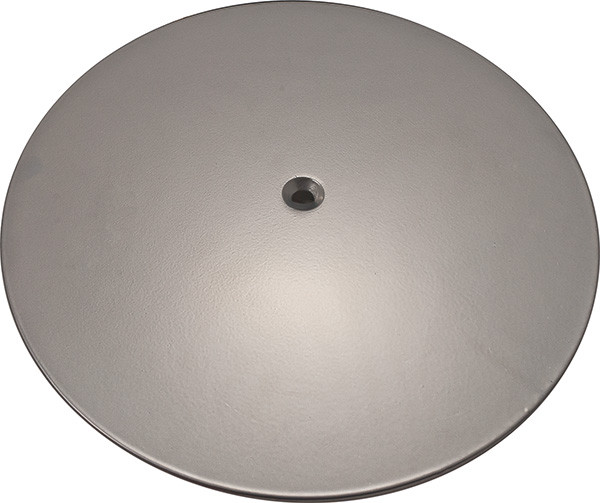 Disk Base, steel, silver RAL 9006, 305mm x 6mm