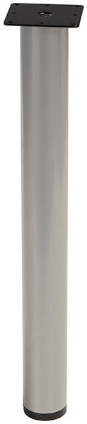 E-Leg, steel, silver aluminum, 76mm x 710mm