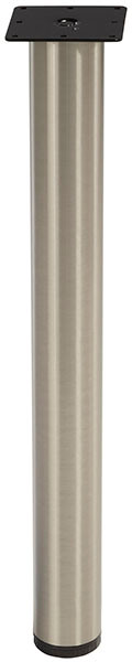 E-Leg, steel, satin nickel, 76mm x 710mm