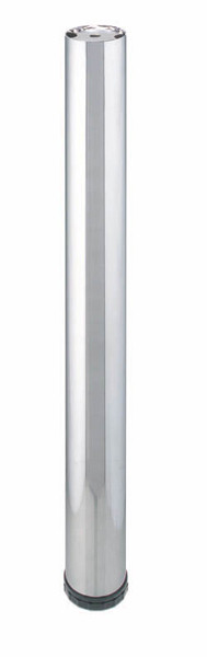 E-Leg, with insert, steel, polished chrome, 60mm x 628mm