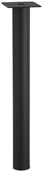 E-Legs, for caster, steel, black textured, M10, 60mm x 591mm