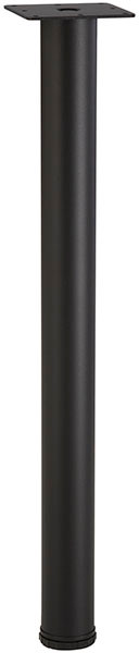 E-Leg, steel, black textured, 60mm x 710mm