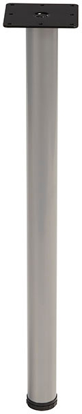 E-Leg, steel, silver aluminum, 50mm x 710mm