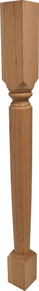 Wood Turning, square, estate, cherry, 34 1/2 x 2 13/16 x 2 13/16"