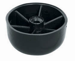 Glide, plastic, black, 45mm x 20mm