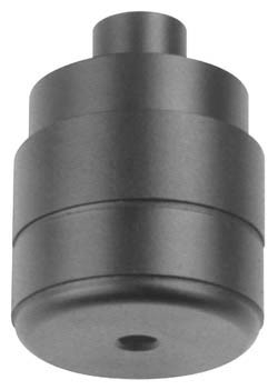 Furniture Foot, two-piece, plastic, black, 55mm
