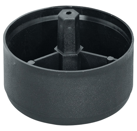 Furniture Foot Adapter, plastic, black, 20mm