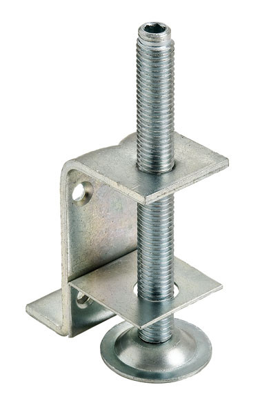 Base Leveler, M10, Swiveling 100mm, Steel, 100 mm (4") choose model bracket
