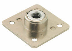 Threaded Plate, zinc, nickel-plated, M10