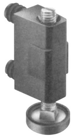 Base Leveler, press-fit, plastic, black, 80mm