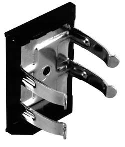 Toekick Clip, screw mounted, plastic, black