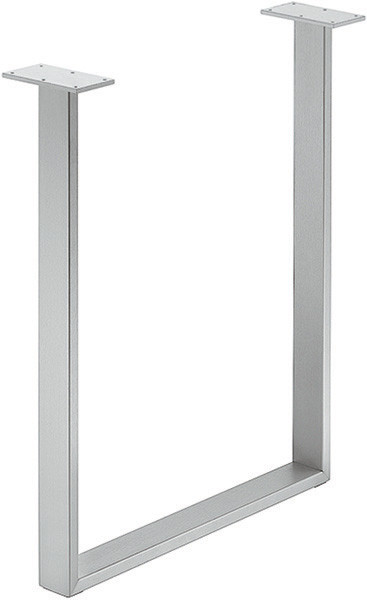 U-Leg, steel, silver, 600mm x 720mm