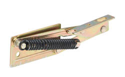 Bench Seat Hinge, With spring, 8KG, steel, yellow chromated, 191mm