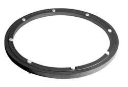 Turntable, 360 degree, 100 kilogram, plastic, brown, 440mm