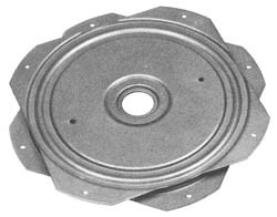 Turntable, 360 degree, 120 kilogram, steel, unfinished, 260mm