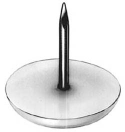 Furniture Glide, plastic, white, 16mm