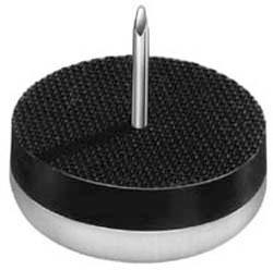 Furniture Glide, plastic, rubber, white, 25mm