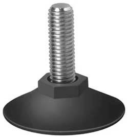 Base Leveler, steel, zinc-plated, M10 x 30mm