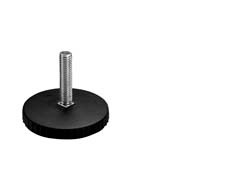 Base Leveler, plastic, steel, black, M8 x 35mm