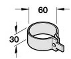 IDEA Panel Leg Clip, plastic, black