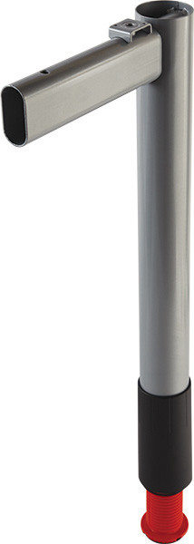 IDEA Leg, 45 degree, steel, silver aluminum