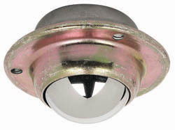 Ball Caster, steel, yellow chrome, 12 kilogram, 20mm