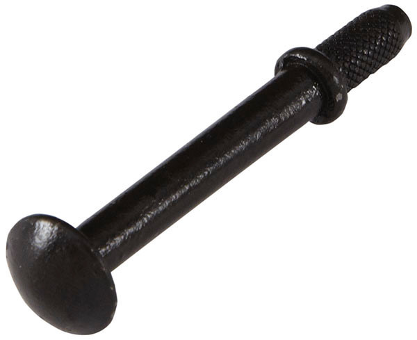 Press-Fit Hook, steel, Black ,Knock-In Pin, 1 5/16" Projection 1pc