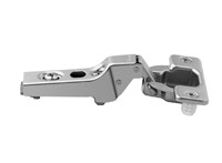 Clip 100D Hinge, Half-Cranked, Self Closing, Press-In