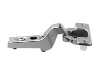 Clip 100D Hinge, Full-Cranked, Self Closing, Press-In