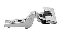 Clip 100D Hinge, Full-Cranked, Self Closing, Inserta