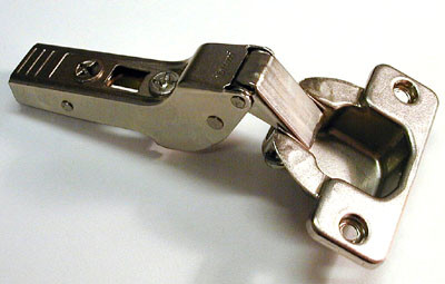 Blum 120G Self-Closing Hinges, 71T5650 Screw On Half Crank Nickel