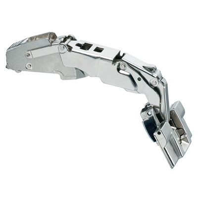 Clip Top 155D Zero Protrusion Hinge, Half-Cranked, Self Closing, Inserta
