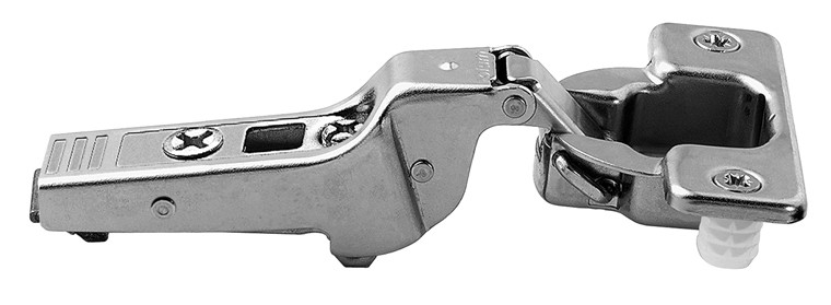 Clip Top 95D Thick Door Hinge, Half-Cranked, Self Closing, Press-In