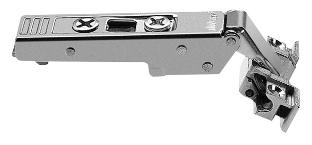 Clip Top 120D Hinge, For Aluminum Frame Door, Straight-Arm, Self Closing, Screw-On