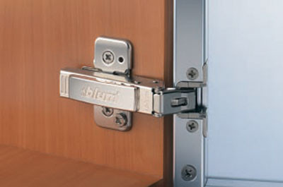 Clip Top for Aluminum Doors, Similar To # B073T550Ab Self Closing Screw-On Full Overlay Nickel