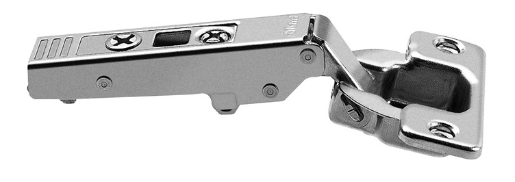 Clip Top 107D Hinge, Straight-Arm, Self Closing, Screw-On