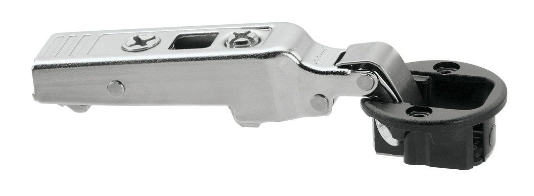 Clip Top 94D Glass Door Hinge, Straight-Arm, Self Closing, Screw-On
