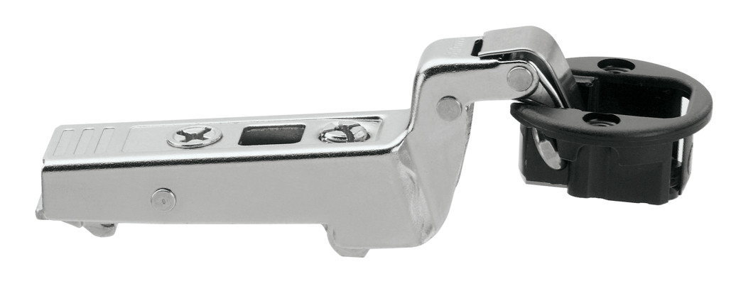 Clip Top 94D Glass Door Hinge, Full-Cranked, Self Closing, Screw-On