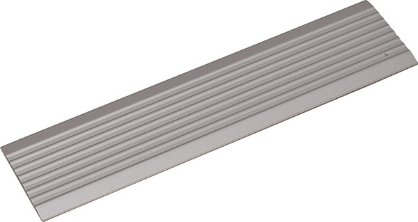 Omni Track screw cover strip, matt aluminum, 4 3/4"