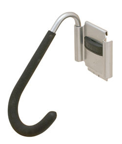 Omni Track, heavy duty bike hook, steel, matt aluminum