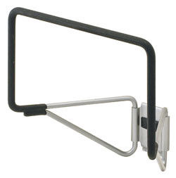 Omni Track, heavy duty hose hook, steel, matt aluminum