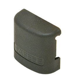 Omni Track, cover cap with Hafele logo, 43x39mm base plate, plastic, black