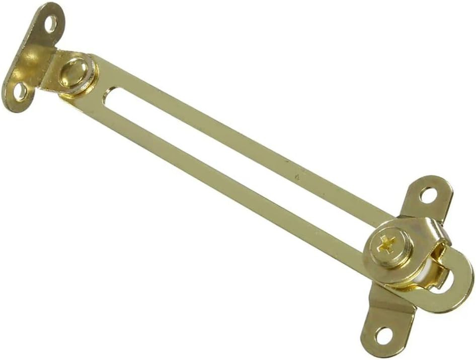 Door Stay Lid Support, brass polished and lacquered, 146mm B00FYI9306