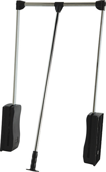 Wardrobe Lift, steel, black, plastic, black, 26" - 35 1/16", 26 lbs load capacity