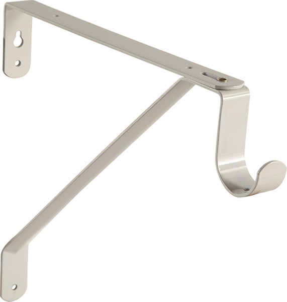 Closet Bracket, steel, white, for 40mm, round