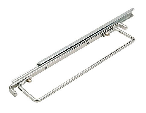 Valet Bar, steel, chrome plated, 11" length