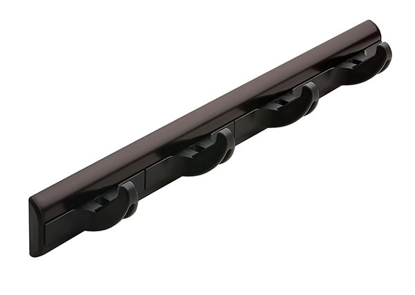 Synergy Wall Hook Fixed, aluminum, dark oil rubbed bronzed, plastic, black, 13 1/2" length