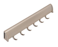 Fixed Accessory Rack, TAG Synergy Elite Collection, 6 Hook, 15 1/4"