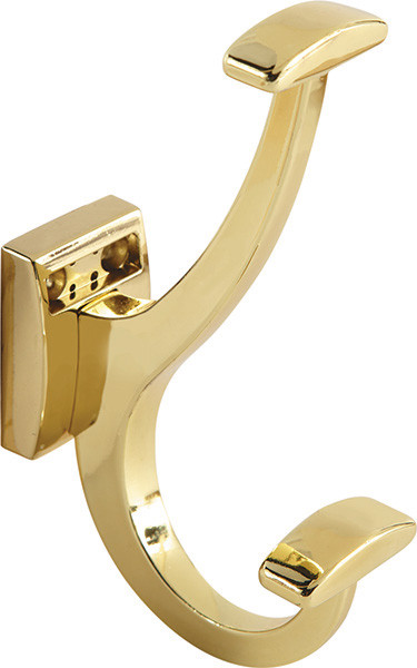 Synergy Elite Cleat, mount, coat hook, zinc, polished brass