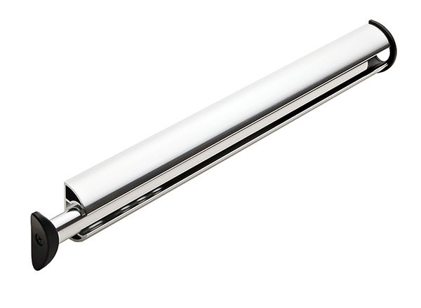 Synergy Closet Valet, aluminum, chrome-plated polished, plastic, black, 14 1/4" length